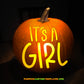 Baby Its a Girl Maternity PUMPKIN CARVING TEMPLATE DIGITAL STENCIL DOWNLOAD