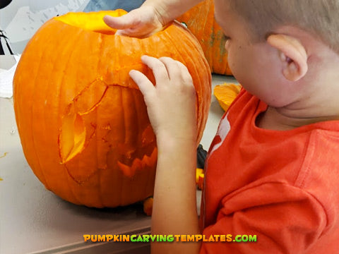 Block Guy PUMPKIN CARVING TEMPLATE DIGITAL STENCIL DOWNLOAD